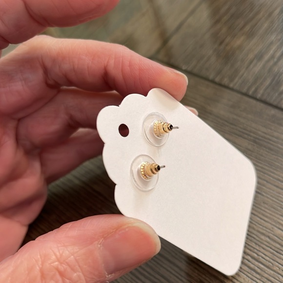 Monet Green & Clear Tear Drop Rhinestone Dangle Earrings - Picture 15 of 15